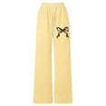 thumbnail image 4 of Girls Printed Athletic Pants Soft Casual Joggers with Elastic Waistband For Play and Everyday Wear, 4 of 5