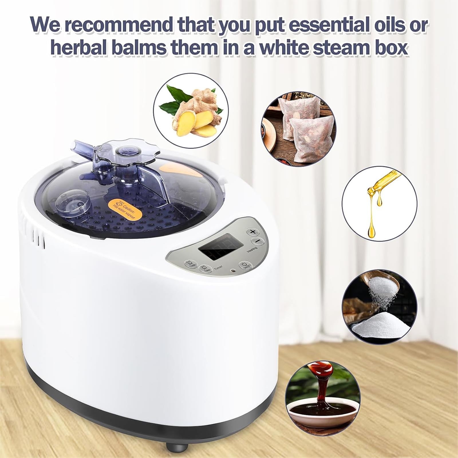 Isvgxsz 3L Sauna Steamer, Portable Steam Generator, Large