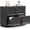 Black1, variant on 4 Drawer File Cabinet, 39 Inch Wood Lateral Filling Cabinet with 32 Inch Tall, Modern Printer Stand Storage Cabinet Organizer for Home Office (1, Cracked Oak, 39.13 * 15.35 * 31.97)