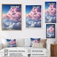 thumbnail image 4 of Designart "Celestial Beauty Muted Pink and Blue Sky I" Landscape & Nature Floater Framed Canvas Print, 4 of 7