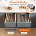 thumbnail image 4 of Organizador de cubiertos Lifewit, utensilio de cocina expandible, gris, 4 of 9