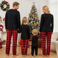 thumbnail image 6 of RUINIXCW Family Christmas Pajamas Matching Set Xmas Jammies Holiday Outfit for Couples Women Men PJS Set Santa Hat Letters Print Sleepwear Loungewear, 6 of 10