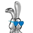 thumbnail image 3 of Sitting Rabbit with Blue Tie and Glasses, 3 of 4