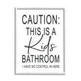 thumbnail image 5 of Stupell Industries Kids Bathroom No Control Casual Bathroom Sign Graphic Art White Framed Art Print Wall Art, Design by Lettered and Lined, 5 of 5