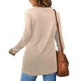 thumbnail image 7 of Chbgutlmr Blouse for Women Dressy Casual Long Sleeve Knot Front Loose Comfy Blouses Fall Trendy Clothes, 7 of 7