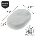 thumbnail image 5 of Royal Massage Premium White Marble Cold Massage Stones – Set of 12 Oval-Shaped Basalt Therapy Stones, 5 of 7
