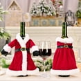 thumbnail image 4 of Suministros de decoración navideña, falda navideña, juegos de botellas de vino, ropa, juegos de vino, decoración de mesa para el hogar, 4 of 4