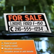 Hy Ko Products 3031 9 x 12 in. Auto For Sale Sign