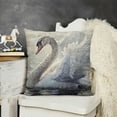 thumbnail image 2 of YINGXI Throw Pillow Cover Beauty Bird Portrait Elegant Animal Wings Lake Nature Pillow Case Decorative Square Cushion for Home Couch Bed 12x12in, 2 of 5