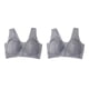 thumbnail image 4 of Sonducket Cierre frontal Belleza Espalda Cómoda Conformación Push Up Seamless Trace Belleza Espalda Sujetador deportivo, Sujetador de encaje Gris L 2piezas, 4 of 6