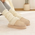 thumbnail image 7 of Comwarm Womens Fuzzy Memory Foam Slippers Fluffy Platform Winter House Shoes for Indoor and Outdoor, 7 of 7