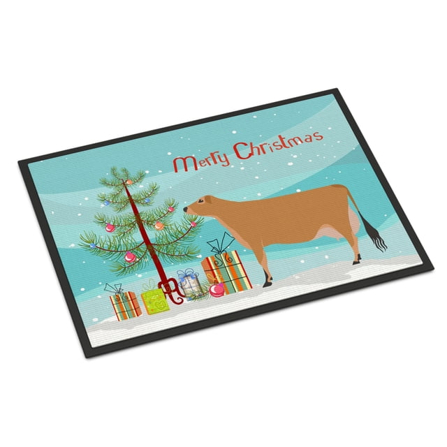 "Treasures""Jersey Cow"" Felpudo de Navidad 24""" x 36"" Multicolor" Caroline's Treasures BB9196JMAT