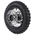 thumbnail image 1 of 80/100-10 Rear Wheel Rim Tire, 12mm Axle Premium Rubber 10 Inch Rear Wheel Rim Tire Assembly  for Mini Motorcycle Wheels, 1 of 7