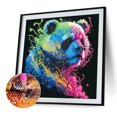 thumbnail image 2 of Cuadros Decorativos 5D DIY Parcial Forma especial Taladro Diamante Pintura Panda Kit Home Deco (WQ007) Wdftyju de costura negro 4 estilos, 2 of 9