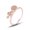 Rose Gold, variant on Women's Zircon Inlaid Rose Gold Plated Copper Ring For Wedding Engagement Anniversary Gift Elegant Jewelry For Her