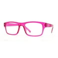 thumbnail image 4 of Pop Color Rectangle Blue Light Filtering Reading Glasses [Fuchsia Teal 2 pairs] +2.0, 4 of 5