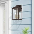 thumbnail image 2 of Livex Lighting Nyack 3 Light Outdoor Wall Lantern, 2 of 13