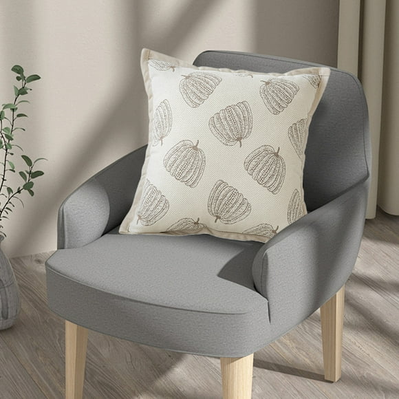 Chenille Sofa Cushion Pillow under $5! Staron Decorative Cushion for Living Room Bedside Window Back Support 17.71x17.71 Inches White