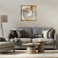 thumbnail image 4 of Stupell Industries Modern Spinning Centric Circle Gold Floating Frame Canvas Art, 25 x 25, by Noah Bay, 4 of 8