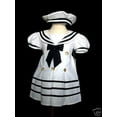 thumbnail image 4 of BABY GIRL & TODDLER SAILOR FORMAL OUTFITS DRESS WHITE  S,M,L,XL,2T,3T,4T(0M-4T), 4 of 8