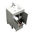 thumbnail image 3 of Gill Cement Gray Vanity With A Porcelain Sink, 3 of 11