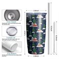 thumbnail image 6 of Christmas 20oz Stainless Steel Mobile Tumbler – Vacuum Insulated Coffee Mug with Lid, Spill-Proof Travel Cup for Hot & Cold Drinks, 6 of 7