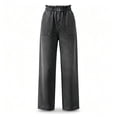 thumbnail image 4 of ClodeEU Women's Elastic Waist Denim Wide Leg Pants,Casual Loose Lightweight Jeans With Pockets ,Women's Plus XXL, 4 of 6