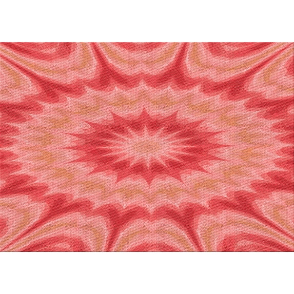 Ahgly Company Machine Washable Indoor Rectangle Transitional Ruby Red Area Rugs, 8' x 12'