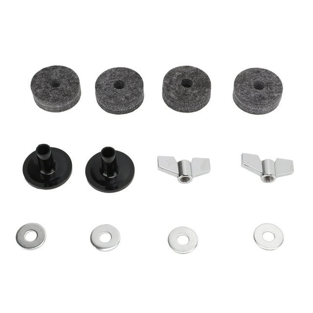Cymbale Manches, 12pcs Cymbale Remplacement Accessoires Cymbale Remplacement Accessoires Cymbale Feutres et Manches Haute Performance