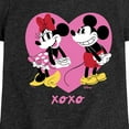 thumbnail image 3 of Disney - Mickey And Minnie Heart - Toddler & Youth Girls Short Sleeve Graphic T-Shirt, 3 of 5