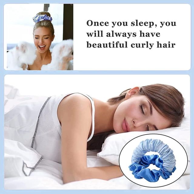 Nueva diadema suave sin calor que se encrespa, sin calor Diadema con cola de caballo Diadema con rizador de cabello, suave para dormir que se encrespa, Lazy Scrunchie Rollers Magi