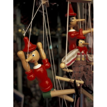 - Marionette, Pinocchio Puppet, Taormina, Sicily, Italy Print Wall Art By Connie Ricca