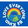 thumbnail image 2 of Pride Love Everyone Be Kind Adult Blue Long Sleeve Hoodie-Large, 2 of 2