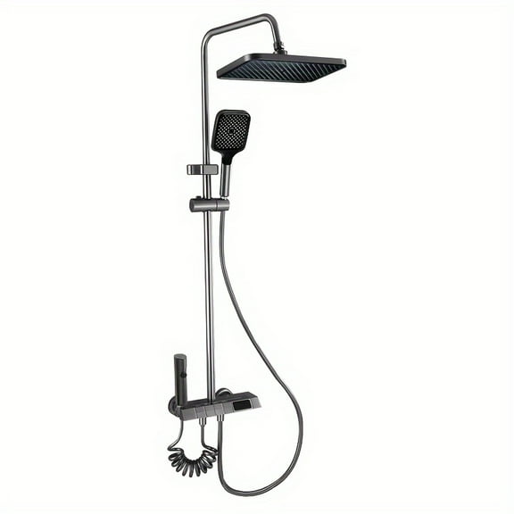 11.8'' Super Panel shower head With PVC super long hose brass body water saving