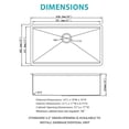 thumbnail image 4 of 33 Inch Gold Undermount Workstation Sink 16 Gauge Stainless Steel Single Bowl Kitchen Sink, 4 of 12