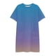 thumbnail image 5 of Mujeres Manga Corta Tops Impresión Casual Cuello Redondo Vendaje Vestido Falda de las Señoras, Vestido de Manga Corta para las Mujeres Primavera Verano Uso Diario, 5 of 6