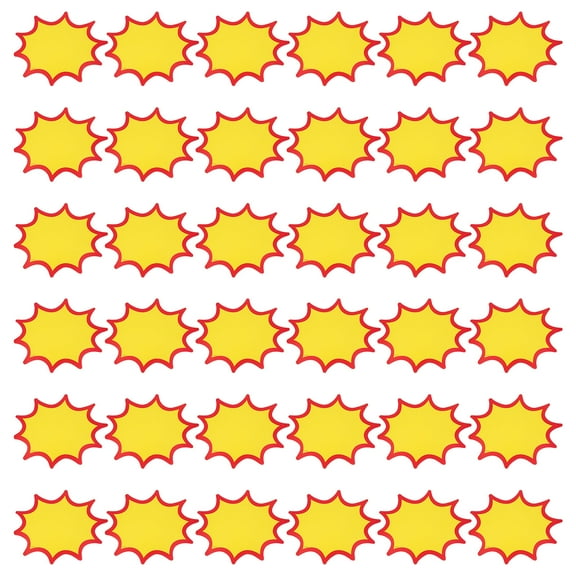 DEEPCRAFF Yellow Sale Signs for Shops 60Pcs Price Labels for Garage