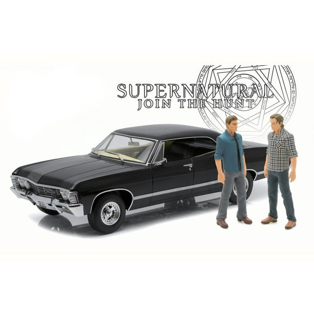 Supernatural 1967 Chevy Impala Sport Black Greenlight 19021 1 18 Scale Diecast Model Toy Car Walmart Com Walmart Com