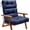 Blue, variant on High Back Chair Cushion, Indoor Outdoor Memory Foam Chair Cushion with Ties for Adirondack and Rocking Chair, Waterproof Replacement Patio Cushion for Chair (Oxford Blue)