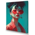 thumbnail image 2 of Designart "Fashionable Japenese Woman V" Japon Woman Wall Art For Kitchen, 2 of 5