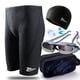 thumbnail image 1 of Bañador de hombre de cinco puntos, de secado rápido, impermeable, bañador de hombre de talla grande de piel de tiburón, gorro de baño para hombre, gafas de natación, conjunto de equipo, 1 of 6