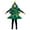 Green Kid, variant on Family Christmas Cosplay Costume Dress Short Sleeve Funny Christmas Tree Skirt Xmas Party Outfit