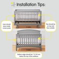 thumbnail image 4 of BreathableBaby Breathable Mesh Crib Liner, Classic Collection, White, 4 of 4