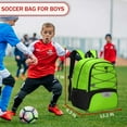 thumbnail image 5 of Youth Soccer Bag-Soccer Backpack&Backpack for Football Basketball,with Ball Compartment Separate Cleat Package, 5 of 6
