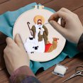 thumbnail image 5 of Hovilon Embroidery Kit for Beginners,Hand Made Embroidery DIY Material Package Embroidery European Religious Mythology Arab Belt Embroidery Stretch on, 5 of 6