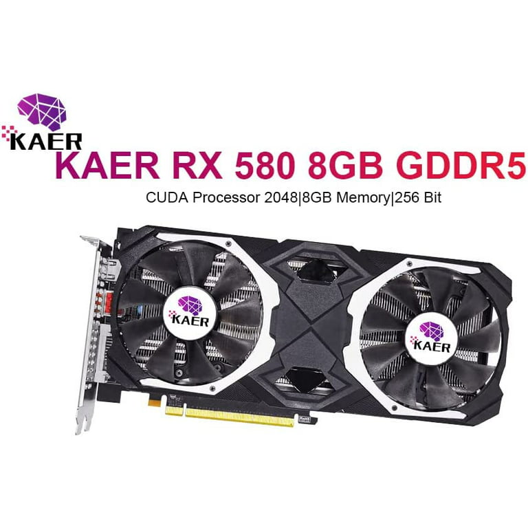  Gaming Graphics Card, 8GB DDR5 256 Bit PC Gaming Graphics Card  RX 580 Computer Video Card with Dual Fans for Desktop Computer PC Gaming  Gpu : Electronics