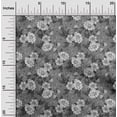 thumbnail image 2 of oneOone Tissu Georgette Viscose Gris Floral Rétro Matériel de Robe Tissu Imprimé Tissu au Mètre 42 Pouces de Large, 2 of 5