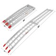 thumbnail image 5 of ECCPP Loading Ramp with Support Legs 7.5ft Folding Titan Ramps Aluminum Plate Top Ramp ATV Ramps with 750lbs Max Load for Pickup Truck, Motorcycles, Dirt Bikes, Lawnmowers, Snowblower, 5 of 6