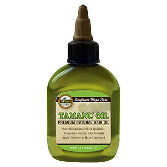 Difeel Tamanu Oil Premium Natural Hair Oil, 2.5 oz, 3 Pack