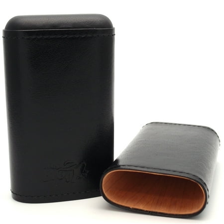 Cigar Carrying Cases - La Habanos (Robusto) - Authentic Full Grade Buffalo Hide Leather -